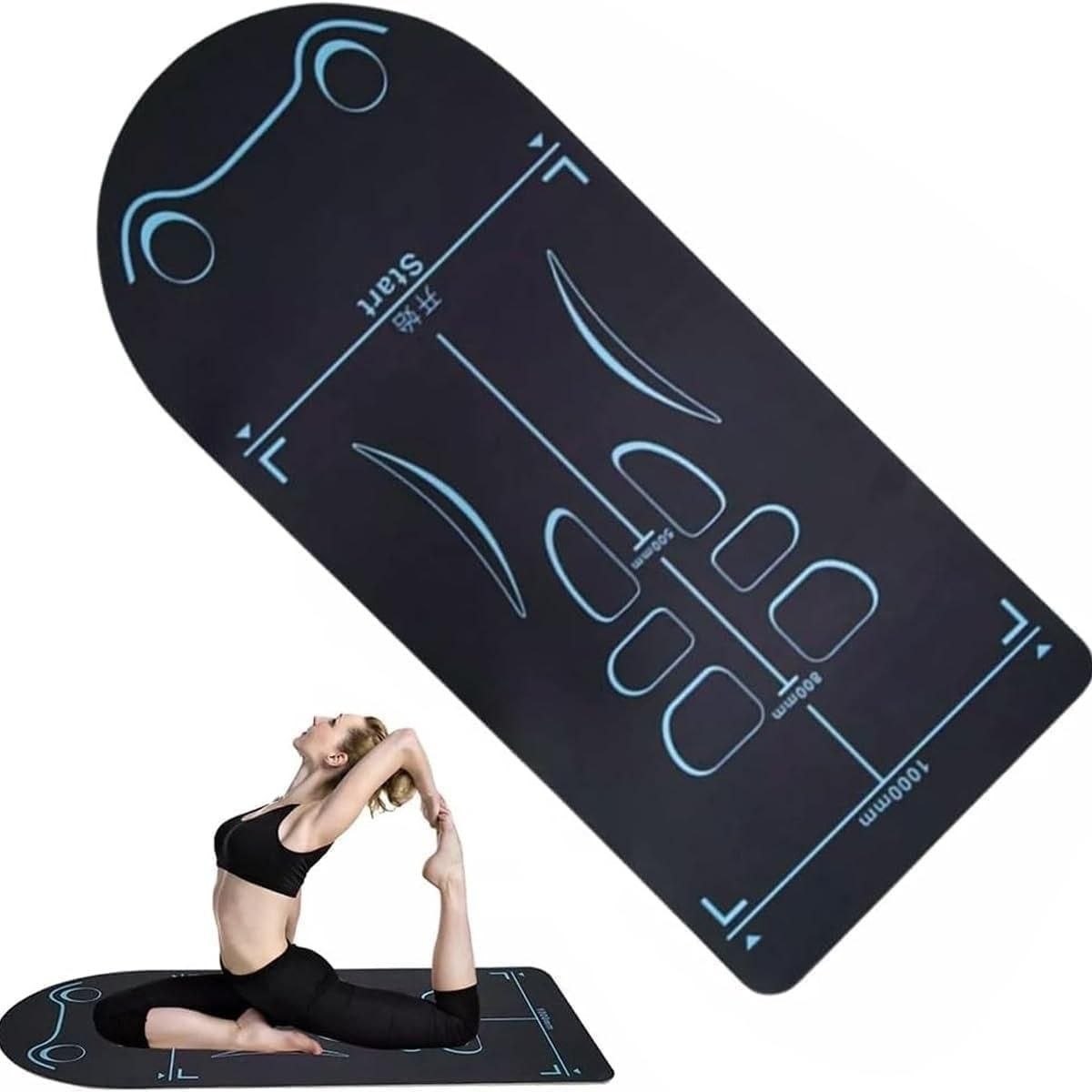 Non-Slip Yoga Mat with Asana Alignment Guide β For Perfect Practice