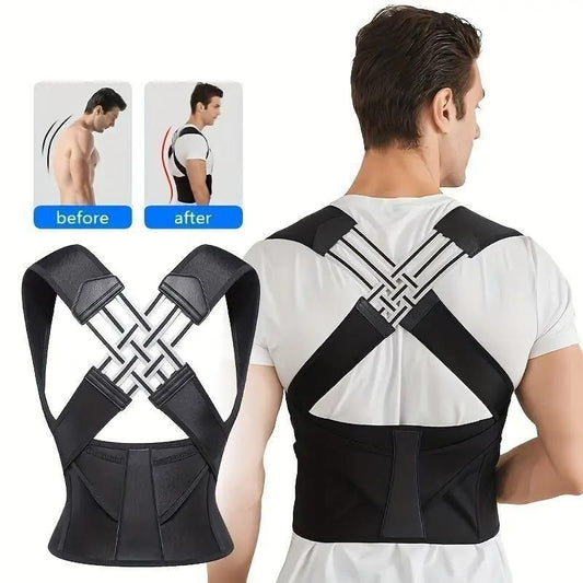 Adjustable Back Posture Corrector | Slouching Relief Belt for Men & Women