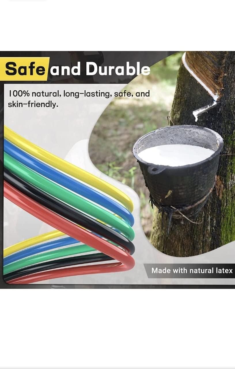 Heavy-Duty Resistance Band Set – 5 Level Exercise Bands for Full Body Strength Training, Home Gym & Fitness Workouts