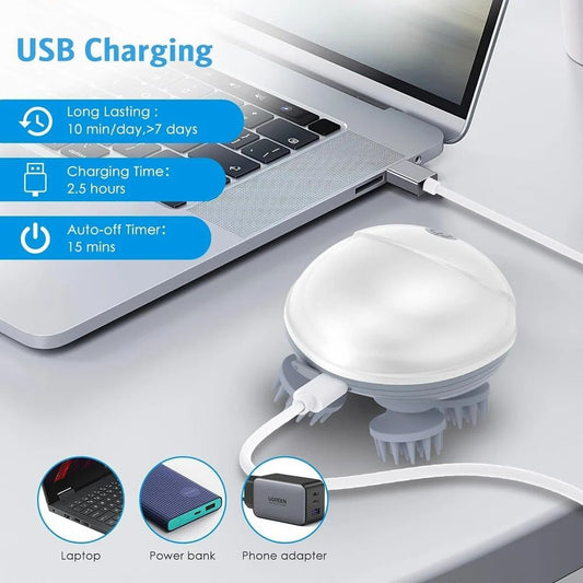 Scalp Massager Brush | Relaxing Head & Hair Stimulator